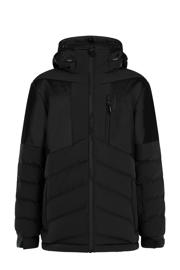 thumbnail: Zwarte jongens Protest softshell ski-jas PRTBrucer JR met effen, capuchon en ritssluiting