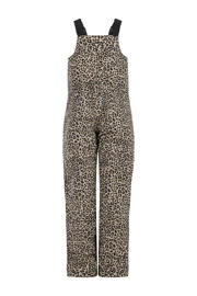 thumbnail: Beige en zwarte meisjes Protest ski sjalopette PRTJulia van polyester met regular fit, ritssluiting en dierenprint