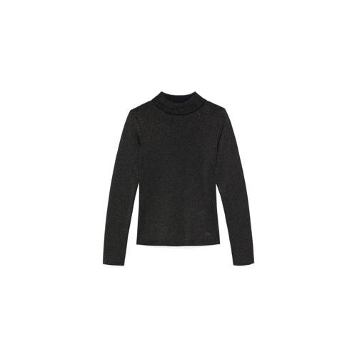 NIK&NIK longsleeve zwart Meisjes Viscose Opstaande kraag Effen - maat 164 afbeelding