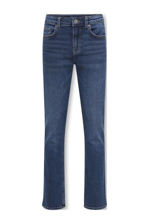 regular waist regular fit jeans dark blue denim