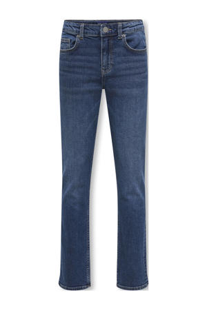 regular waist regular fit jeans dark blue denim