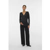 MAMALICIOUS wide leg regular waist zwangerschaps casual broek zwart