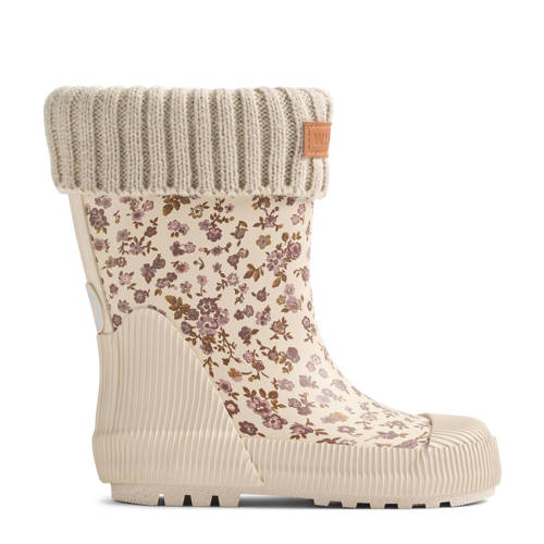 Wheat Thermo Wader gebloemde regenlaarzen lichtroze Meisjes Rubber Bloemen - maat 23 afbeelding