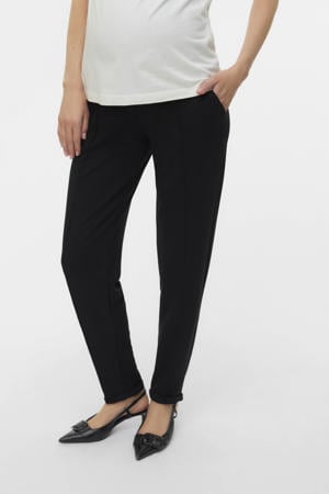 regular high waist zwangerschaps casual broek zwart