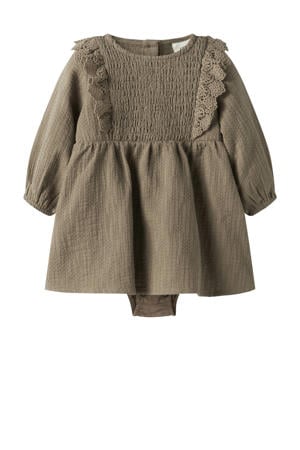korte jurk bruin
