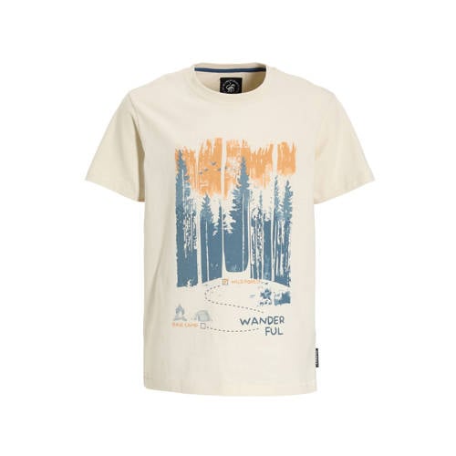 Me & My Monkey T-shirt ecru Jongens Katoen Ronde hals Printopdruk - maat 122/128 afbeelding