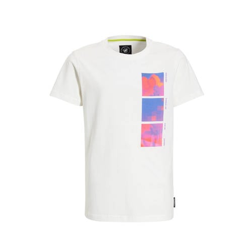 Me & My Monkey T-shirt wit Jongens Katoen Ronde hals Printopdruk - maat 170/176 afbeelding