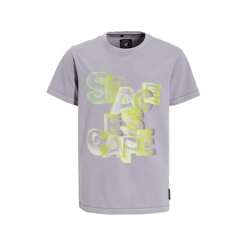 Me & My Monkey T-shirt lila Paars Jongens Katoen Ronde hals Printopdruk - maat 110/116 afbeelding