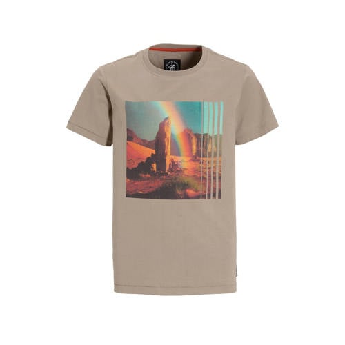Me & My Monkey T-shirt zand Beige Jongens Katoen Ronde hals Printopdruk - maat 158/164 afbeelding