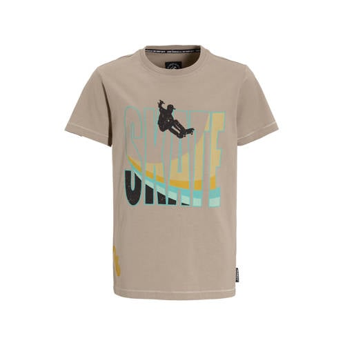 Me & My Monkey T-shirt kaki Groen Jongens Katoen Ronde hals Printopdruk - maat 146/152 afbeelding