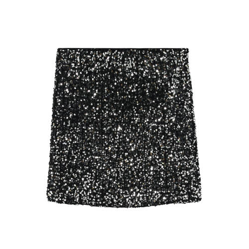 VERO MODA MATERNITY zwangerschaps korte rok met pailletten zwart Dames Polyester