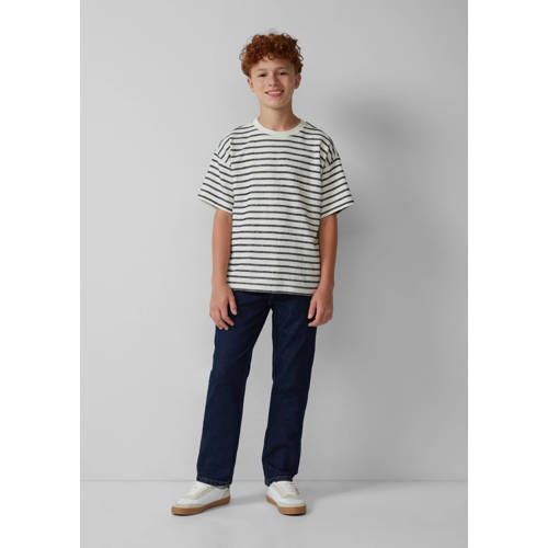 s.Oliver slim fit  waist regular fit jeans dark blue denim Blauw Effen - maat 134 afbeelding