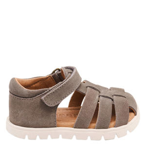 suède sandalen bruin
