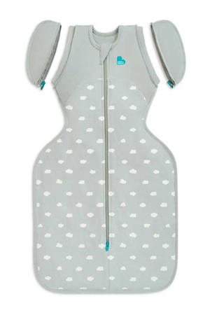 overgangsslaapzak SwaddleUp Fase 2 all season Clouds Olive groen