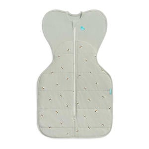 inbakerslaapzak Swaddle Up WARM Olive Bees groen