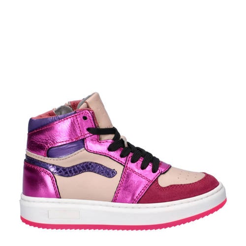 Nelson Kids leren sneakers roze Meisjes Leer Meerkleurig - maat 30 afbeelding