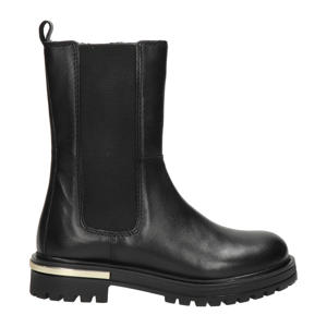   leren enkelboots zwart