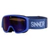 Sinner jongens/meisjes skibril Duck Mountain Cat. 3 zwart/blauw lens