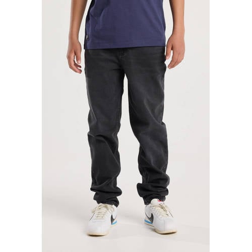 America Today waist straight leg jeans zwart Jongens Denim Effen - maat 158/164 afbeelding