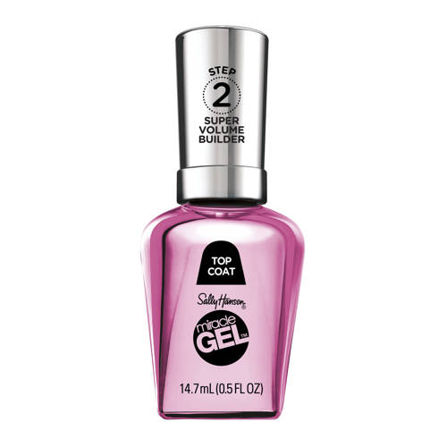 Sally Hansen Miracle Gel top coat - 114 Super Volume Builder Nagellak Transparant afbeelding