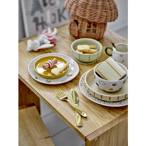 Bloomingville Mini serviesset Agnes (set van 3) Wit