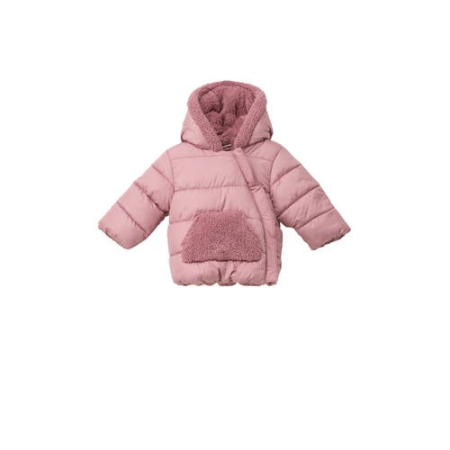 s.Oliver gewatteerde jas roze Meisjes Polyester Capuchon Effen