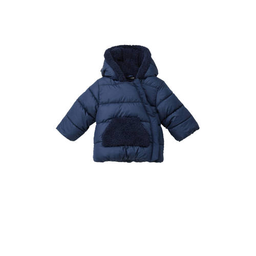 s.Oliver gewatteerde jas donkerblauw Meisjes Polyester Capuchon Effen