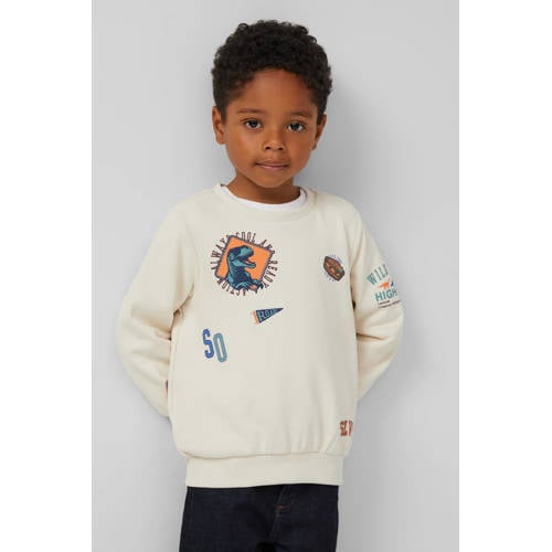 s.Oliver sweater ecru Printopdruk