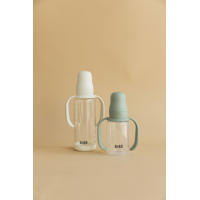 thumbnail: BIBS Babyfles 150 ml - Sage - met latex speen en opvouwbare trechtertje