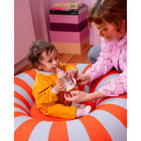 thumbnail: BIBS Glazen Babyfles - 120 ml - Blush - met latex speen en opvouwbare trechtertje