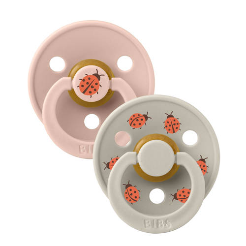 BIBS Studio Colour Studio Colour Ladybug - Maat 3 - Blush Mix (2 stuks) Fopspeen afbeelding