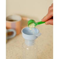 thumbnail: BIBS Glazen Babyfles - 120 ml - Sage - met silicone speen en opvouwbare trechtertje