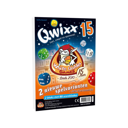 White Goblin Games Qwixx 15 Bordspel | Bordspel van White Goblin Games afbeelding