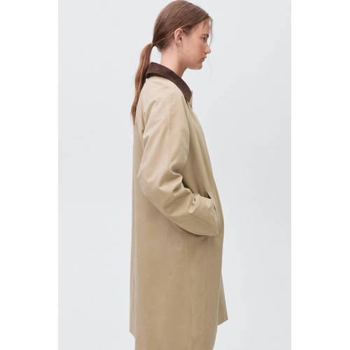 MANGO TEEN trenchcoat herfst beige Jas Meisjes Polyester Klassieke kraag