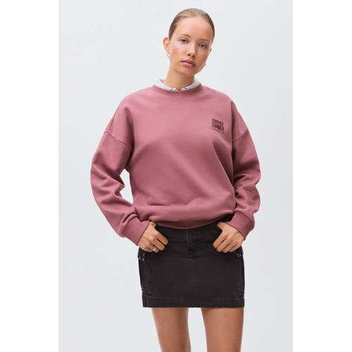 MANGO TEEN sweater oudroze Backprint - maat 158(XS) afbeelding