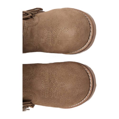 Mango Kids suède laarzen bruin Meisjes Suede Effen