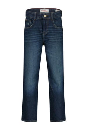 relaxed  waist regular fit jeans dark blue denim