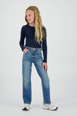 relaxed regular waist regular fit jeans medium blue denim