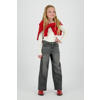 Vingino high waist wide leg jeans grey denim