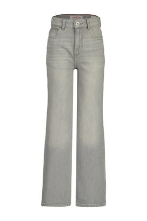 high waist wide leg jeans grey denim