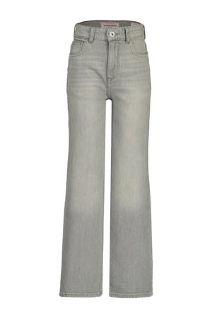 high waist wide leg jeans grey denim