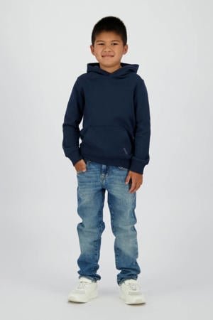 straight leg jeans medium blue denim