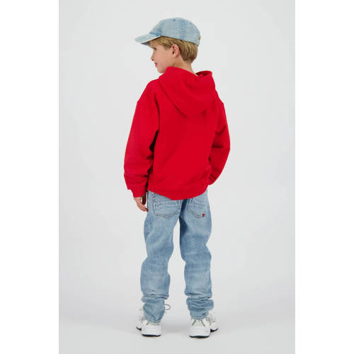 Vingino straight leg jeans light blue denim Blauw Effen