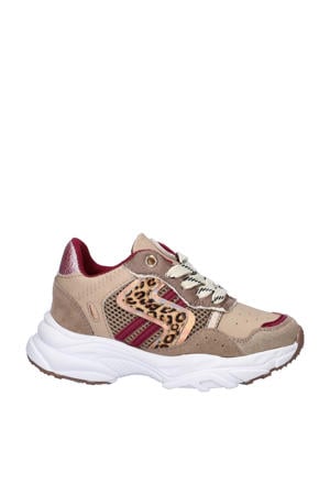 chunky sneakers beige multi