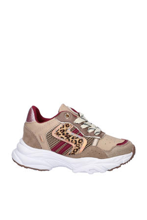chunky sneakers beige multi
