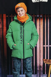 thumbnail: Z8 kids gewatteerde winterjas Roland groen
