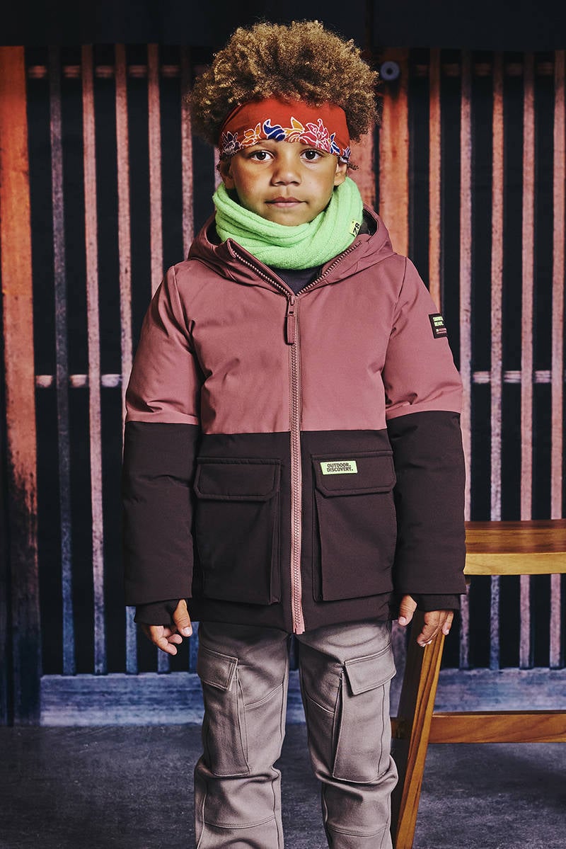 Z8 kids gewatteerde winterjas Clemens mauve | kleertjes.com