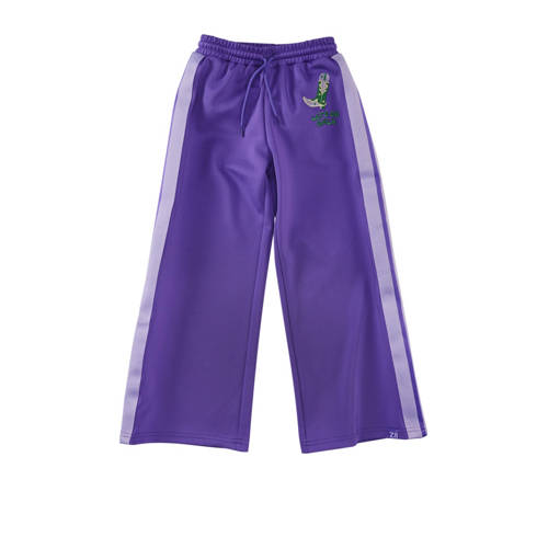 Z8 kids wide leg broek Kitana paars Meisjes Polyester Effen - maat 122 afbeelding