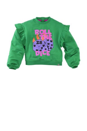 sweater Paloma met rushes groen