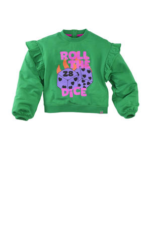 sweater Paloma met rushes groen